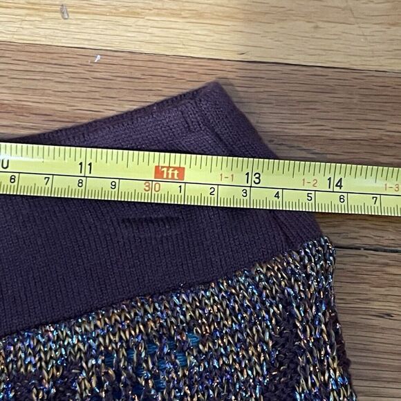 CECILLIA PRADO Anthropologie Lumi Midi Sweater Skirt Medium Petite NEW Metallic - Picture 10 of 15